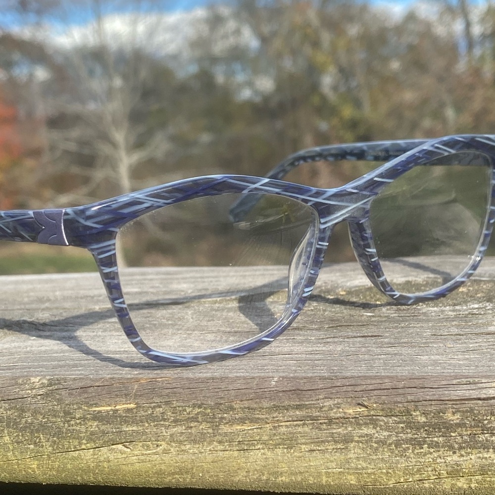 Morel France Koali glasses frames 54[]15 135 black gray Cat eye eyeglasses frame
